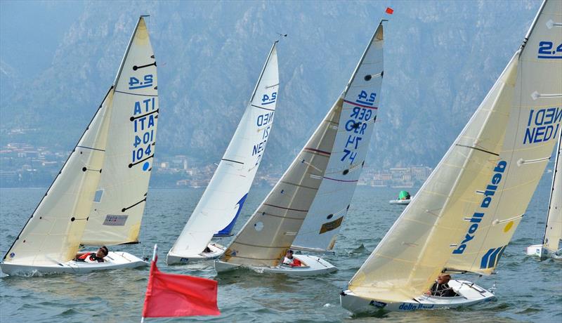 Garda Vela Trentino EUROSAF Champion Sailing Cup day 3 photo copyright Roberto Vuilleumier taken at Fraglia Vela Malcesine and featuring the 2.4m class