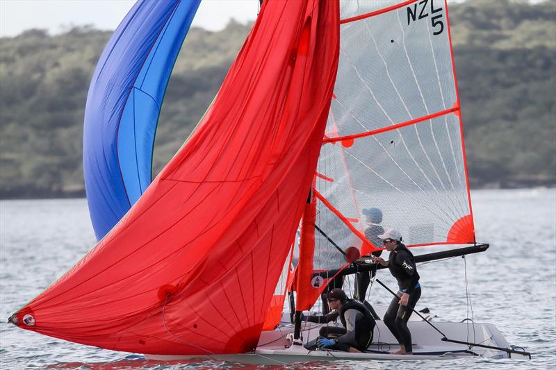 29er class holding sprint racing at Wakatere BC - Narrow Neck - June 2020 - photo © Richard Gladwell / Sail-World.com