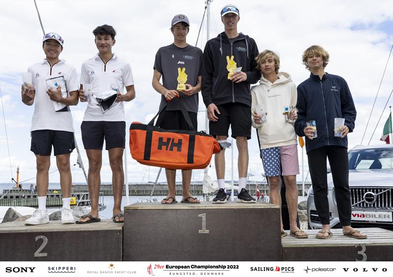 Volvo 29er European Championship prize giving - photo © Mogens Hansen / Sailing.pics