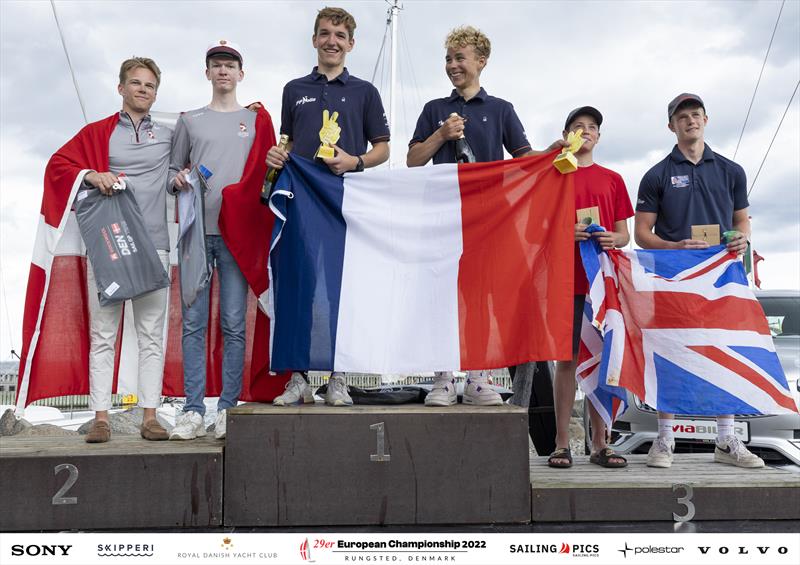 Volvo 29er European Championship prize giving - photo © Mogens Hansen / Sailing.pics