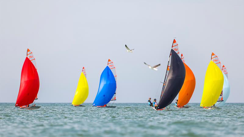 29er - Allianz Youth World Sailing Championships - Day 4 - The Hague - July 2022 photo copyright Sailing Energy / World Sailing taken at Jachtclub Scheveningen and featuring the 29er class