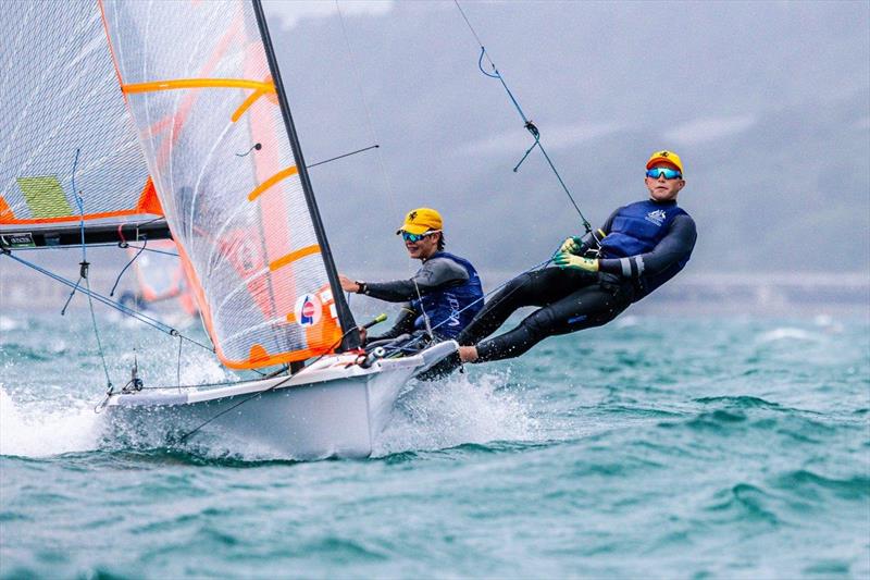 Ben Crafoord with Jacob Marks - 2023 29er Worlds - photo © Digital Sailing