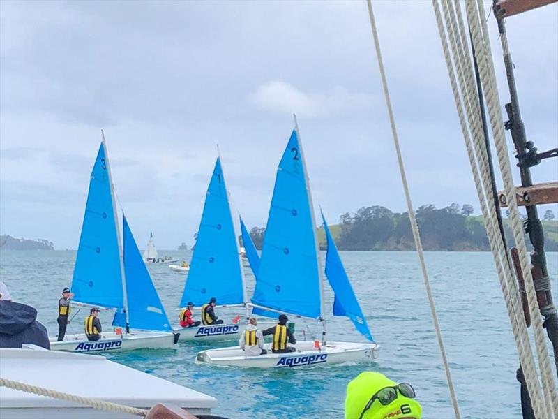 2022 NZ Schools Match Racing Championships - Algies Bay - October 2022 photo copyright NZSMR taken at Takapuna Boating Club and featuring the 420 class