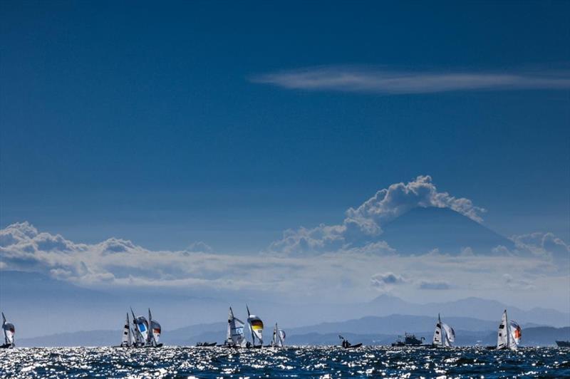 Women's 470 Medal Race at the Tokyo 2020 Olympic Sailing Competition photo copyright Sailing Energy / World Sailing taken at  and featuring the 470 class