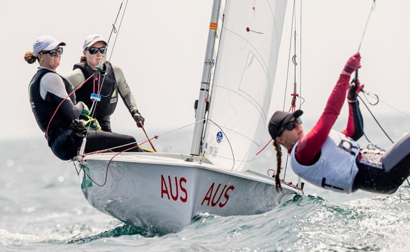 Australian Sailing Team at Tokyo 2020 Test Event - Day 3 photo copyright Sailing Energy / World Sailin taken at  and featuring the 470 class