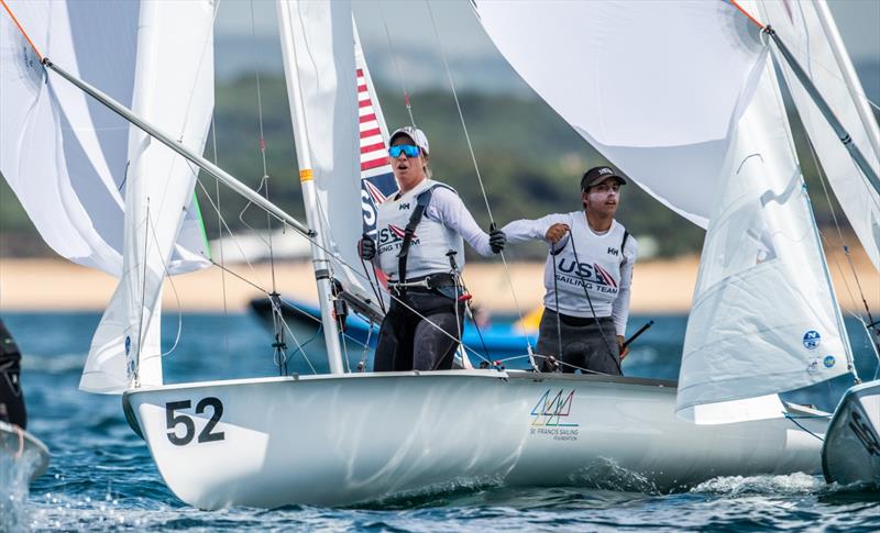 Day 2, 2021 European 470 Championships, Vilamoura, Portugal - photo © Joao Costa Ferreira