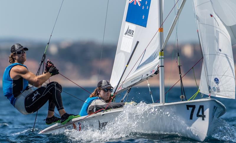 New Zealand - Day 5 - Open Mens European 470 championship - Vilamoura, Portugal - May 2021 - photo © Joao Costa Ferreira