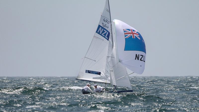 Tokyo2020 - Day 4 - July, 28, - Enoshima, Japan. Paul Snow-Hansen and Dan Willcox (NZL) Race 1, Mens 470 - photo © Richard Gladwell - Sail-World.com / nz