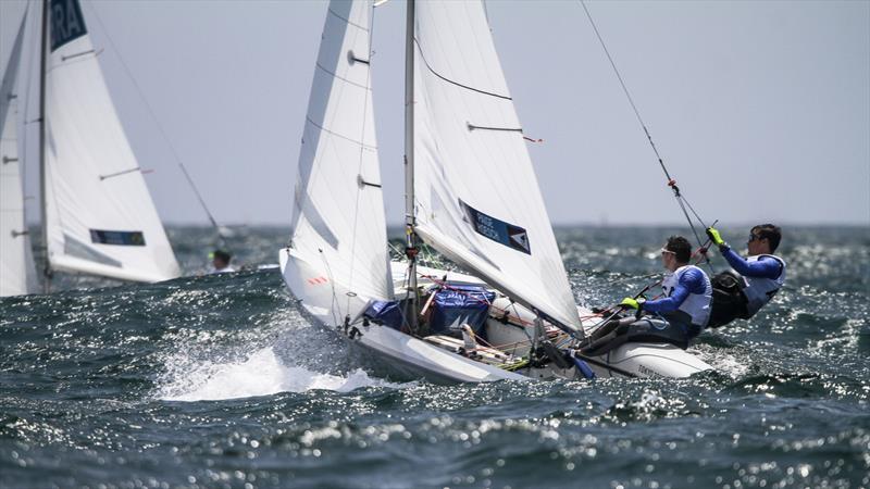 Tokyo2020 - Day 4 - July, 28, - Enoshima, Japan. Mens 470 Race 1 photo copyright Richard Gladwell - Sail-World.com / nz taken at  and featuring the 470 class