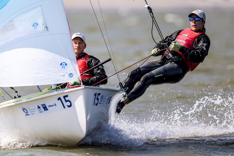 Chirs Charlwood and Amelia Catt - Hempel World Cup Series Allianz Regatta - photo © Sailing Energy / Hempel World Cup Series Allianz Regatta