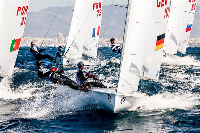 At the season opener of the new Olympic mixed discipline in the 470, Luise Wanser and Philipp Autenrieth convinced with a fourth place at the World Cup in Palma de Mallorca. - photo © Sailing Energy