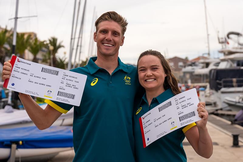 Conor Nicholas and Nia Jerwoord 470 Mixed - photo © Beau Outteridge / Australian Sailing Team