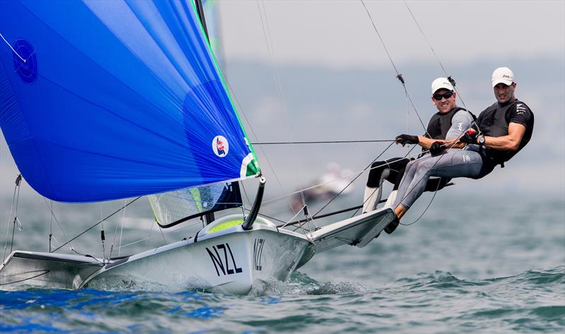 Peter Burling and Blair Tuke (NZL) - 49er - Day 3, Olympic Sailing Test Event - Enoshima - August 2019 photo copyright Pedro Martinez / Sailing Energy / World Sailing taken at  and featuring the 49er class