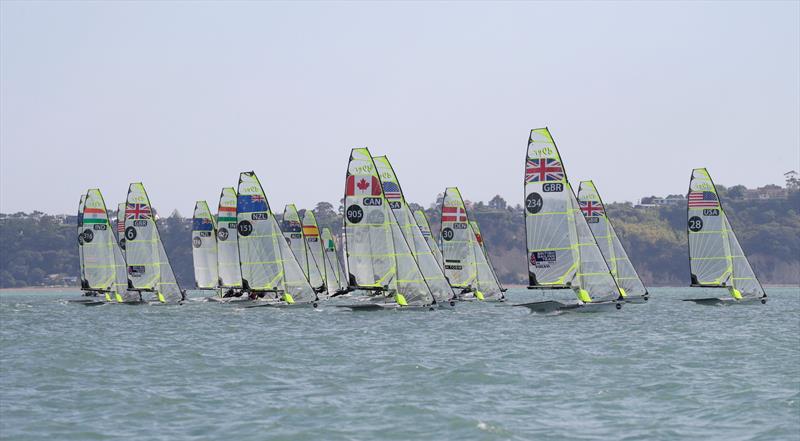 49er  World Championships, Auckland, December 3 - 8, 2019 photo copyright Jesus Renedo / Sailing Energy taken at Royal Akarana Yacht Club and featuring the 49er class