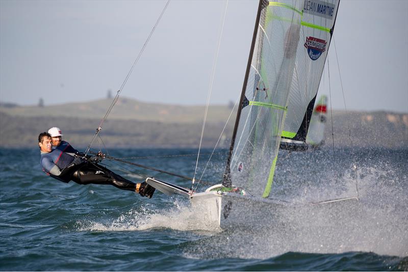 Day 1, 49er World Championships presented by Hyundai - December 3, 2019, Auckland NZ - photo © Matias Capizzano