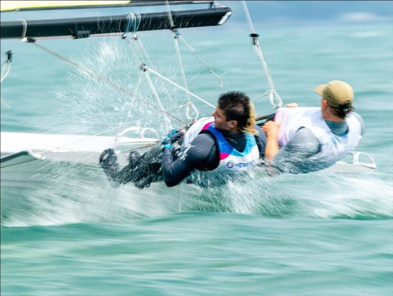 The style is concentrated in the 49er class, particularly among the Kiwis photo copyright 49er.org taken at Royal Geelong Yacht Club and featuring the 49er class