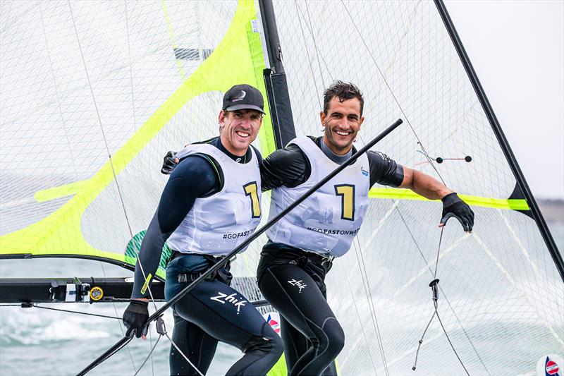 Peter Burling and Blair Tuke - 49er - Day 6 - 2020 World Championships - Royal Geelong Yacht Club - February 2020 - photo © Jesus Renedo / Sailing Energy / World Sailing