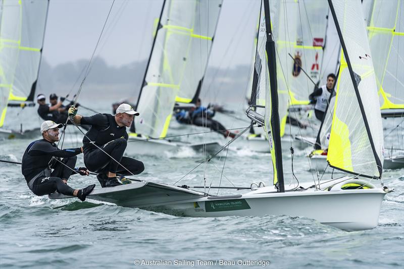 Will and Sam Phillips had their best ever regatta at the 2020 49er Worlds at RGYC photo copyright Beau Outteridge for Australian Sailing Team taken at Royal Geelong Yacht Club and featuring the 49er class