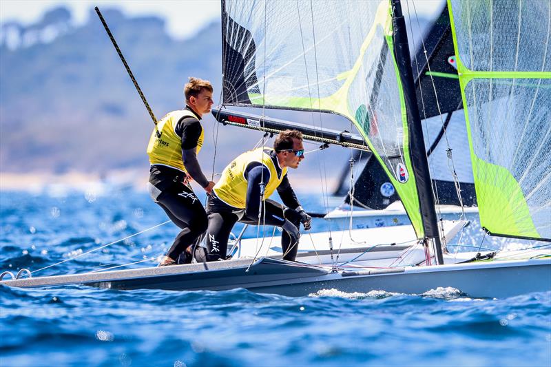 Men's 49er gold for Dominik Buksak & Szymon Wierzbicki (POL) in the 53rd Semaine Olympique Francais, Hyeres photo copyright Sailing Energy / FFVOILE taken at COYCH Hyeres and featuring the 49er class