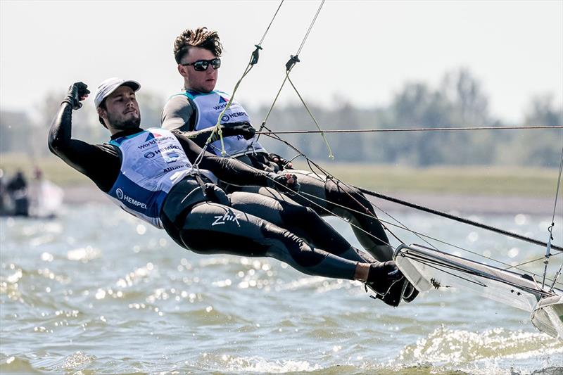 Jack Ferguson and Max Paul - Hempel World Cup Series Allianz Regatta - photo © Sailing Energy / Hempel World Cup Series Allianz Regatta