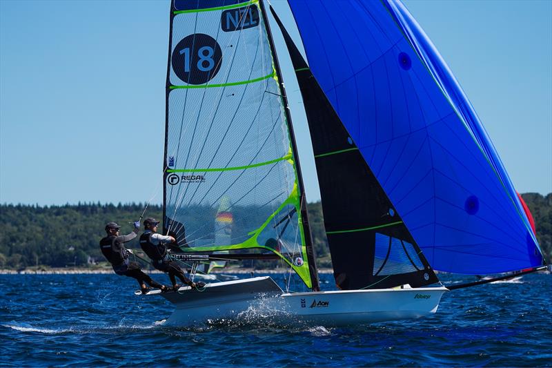 Isaac McHardie and Willian McKenzie (NZL) - 49er - Day 3 - World Championship August 31st - September 5th, Halifax, Nova Scotia, Canada photo copyright Sailing Energy taken at Royal Nova Scotia Yacht Squadron and featuring the 49er class