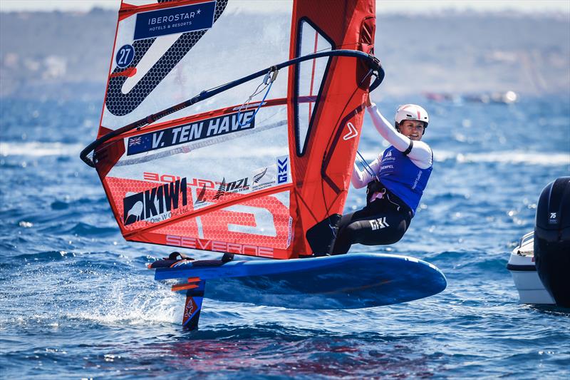 Bronze Medalist - Veerle ten Have (NZL) - Womens iQFoil - Day 6 - 2023 Princess Sofia Regatta in Palma de Mallorca, Spain photo copyright Sailing Energy taken at Real Club Náutico de Palma and featuring the 49er class