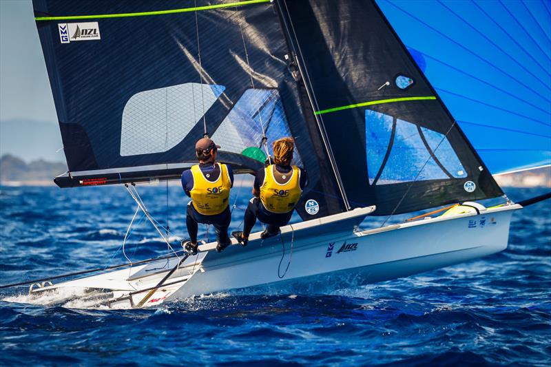 Logan Dunning Beck and Oscar Gunn (NZL) - 49er - Day 4 - NZL Sailing Team - Semaine Olympique Francais - April 27, 2023 - photo © Sailing Energy