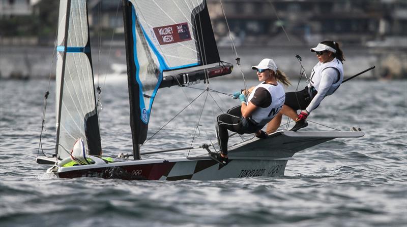  Tokyo2020 - Day 6- July, 30, - Alex Maloney and Molly Meech (NZL) 49erFX - Enoshima, Japan - photo © Richard Gladwell 