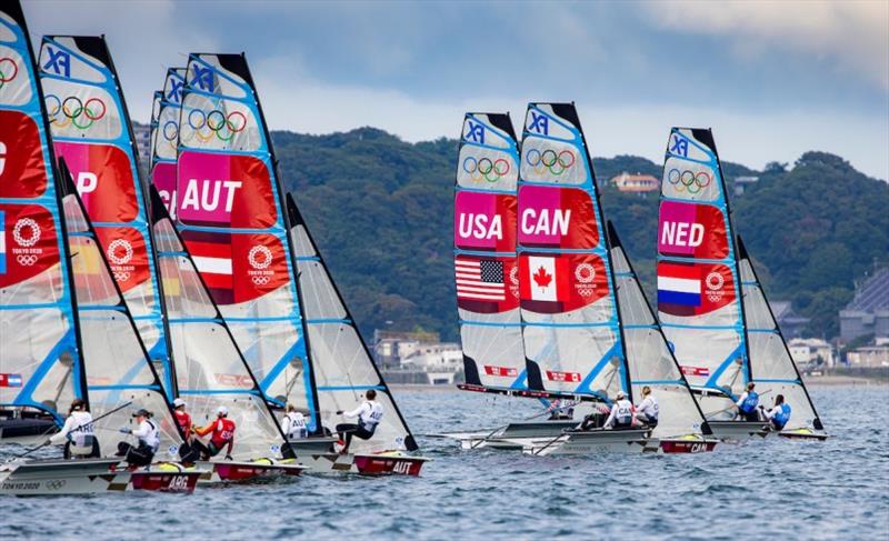 Bekkering and Duetz (NED) winning another pin photo copyright Sailing Energy / World Sailing taken at  and featuring the 49er FX class