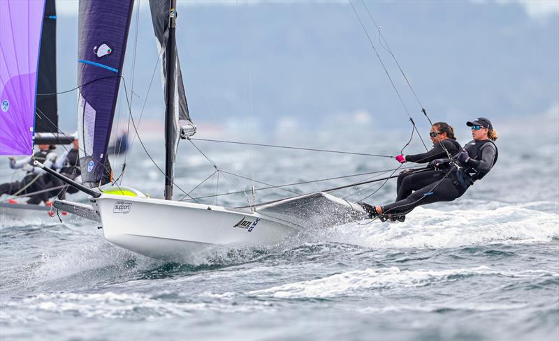 Alex Maloney & Olivia Hobbs - 49er FX - (NZL) - World Sailing Championships - Nova Scotia - September 2022 photo copyright Sailing Energy taken at Royal Nova Scotia Yacht Squadron and featuring the 49er FX class