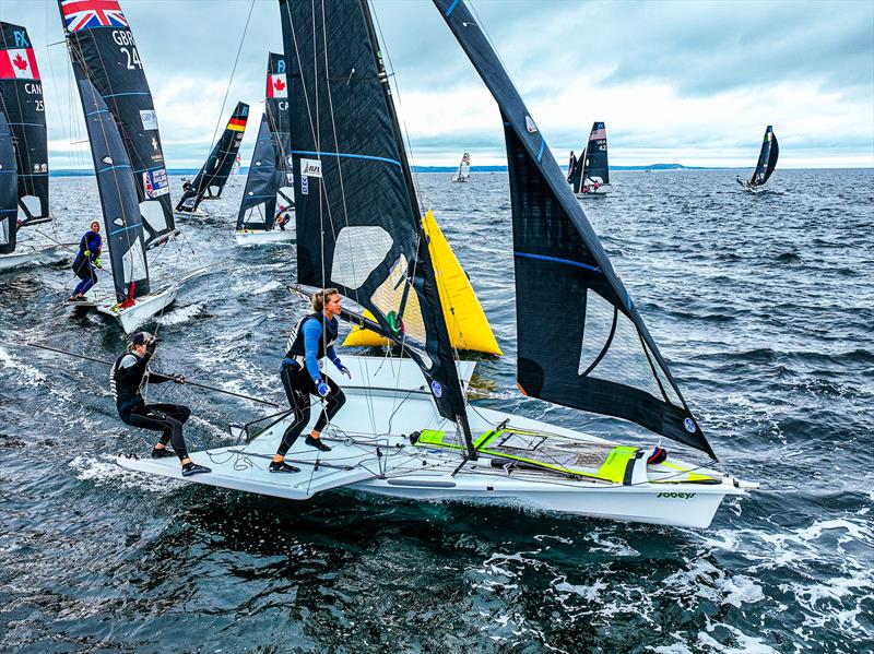 Jo Aleh and Molly Meech - 49er FX - (NZL) - Day 6 - World Sailing Championships - Nova Scotia - September 2022 photo copyright Sailing Energy taken at Royal Nova Scotia Yacht Squadron and featuring the 49er FX class