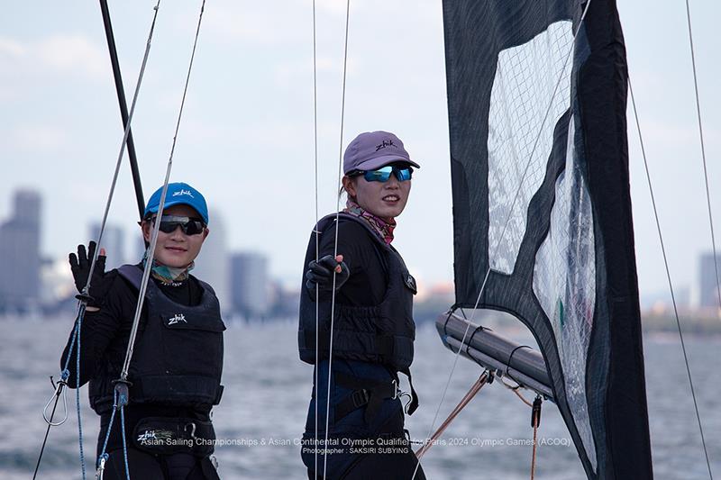 Asian Sailing Championships - CHN121 Xiaoyu Hu and Mengyuan Shan - photo © Saksiri Subying