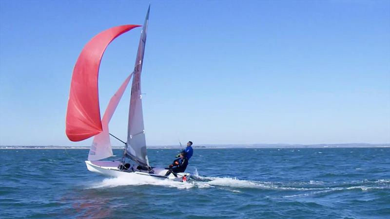 Downwind during the 505 Hayling Sharpener - Coaching with Adam Bowers - photo © Adam Bowers
