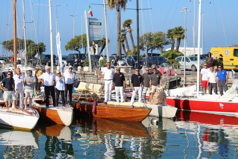 The fleet of 5.5 Meters at the Viareggio Classic Regatta photo copyright Paolo Maccione taken at Club Nautico Versilia and featuring the 5.5m class