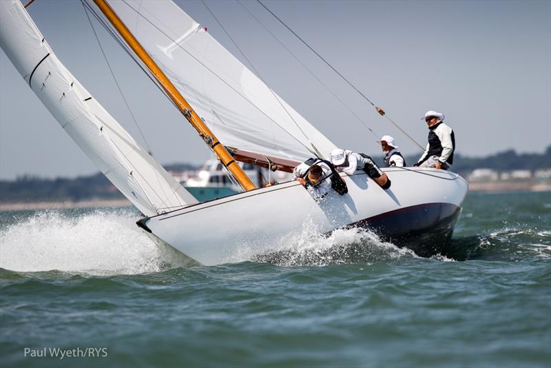 Anne Sophie in the 8 Metre World Championship 2019 photo copyright Paul Wyeth / www.pwpictures.com taken at Royal Yacht Squadron and featuring the 8m class