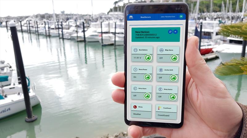 BoatSecure App reports boat status  - photo © BoatSecure