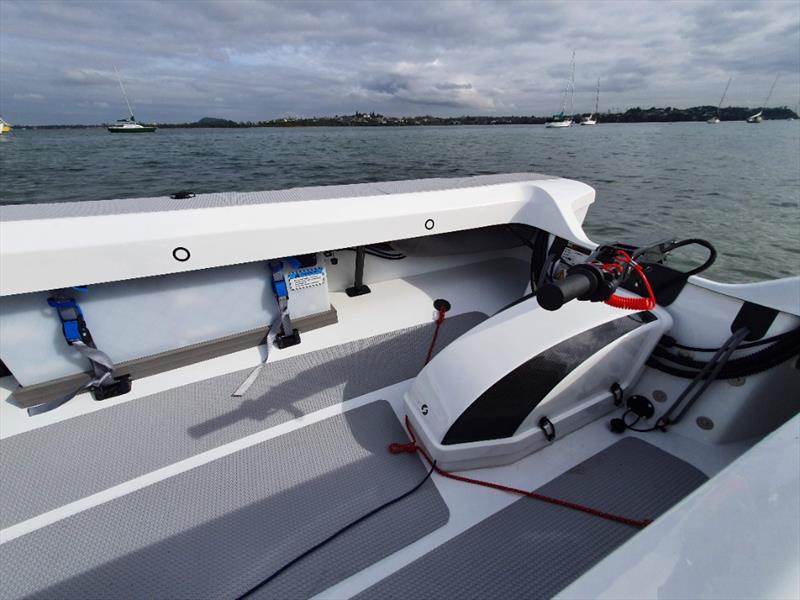 One of the battery boxes in the ZeroJet powered offshore cruising tender - photo © Racetech Manufacturing