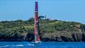 Emirates Team New Zealand approaches Tiri lighthouse - AC40 - Day 64 - Auckland - February 15, 2024