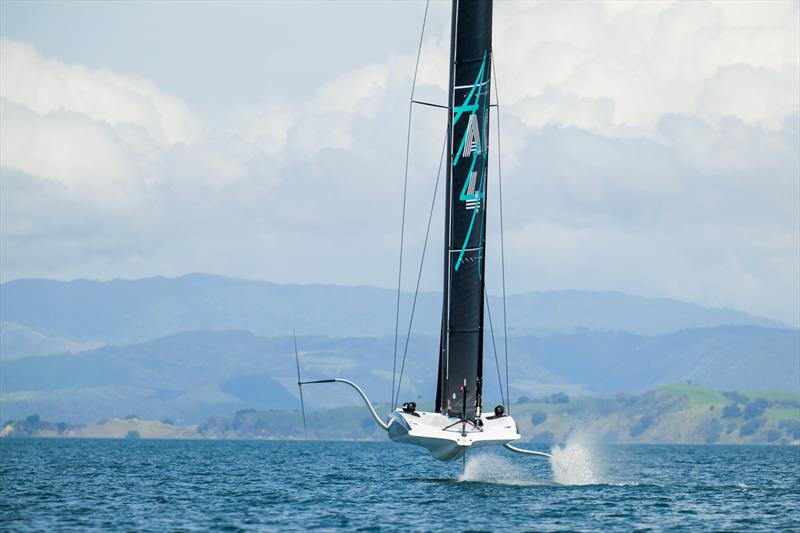 ETNZ AC 40 - America's Cup Joint Recon Emirates Team New Zealand AC40 Day 2 - September 21, 2022 photo copyright Adam Mustill / America's Cup taken at Royal New Zealand Yacht Squadron and featuring the AC40 class