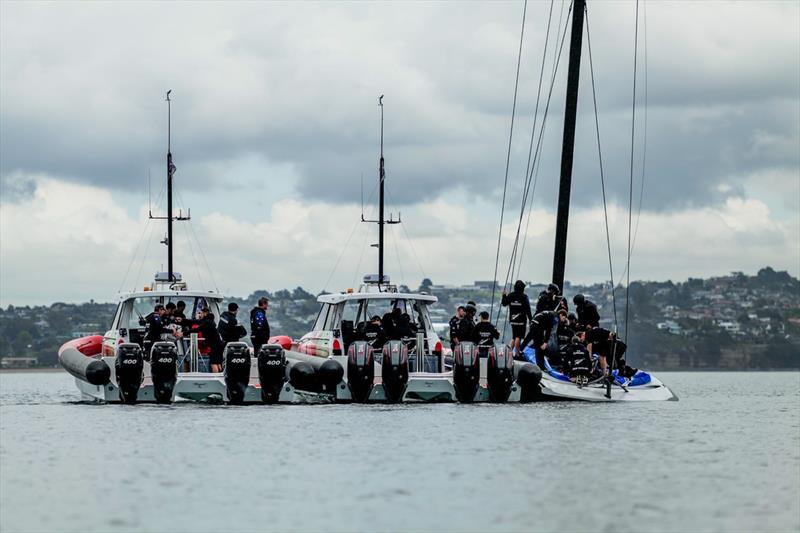 AC37 Joint Recon Program - America's Cup Recon - Emirates Team New Zealand - AC40 Day 3, September 22, 2022 photo copyright Adam Mustill / America's Cup taken at Royal New Zealand Yacht Squadron and featuring the AC40 class