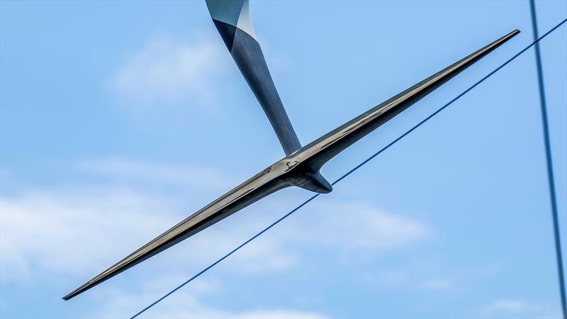 Wing foil - Emirates Team NZ's AC40 - Inner Hauraki Gulf - Auckland - October 26, 2022 - photo © Adam Mustill / America's Cup