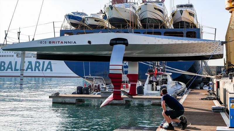  INEOS Britannia Team launch prototype yacht - T6 (LEQ12) - 27 October, 2022 - Mallorca, Spain - photo © Ugo Fonolla / America's Cup