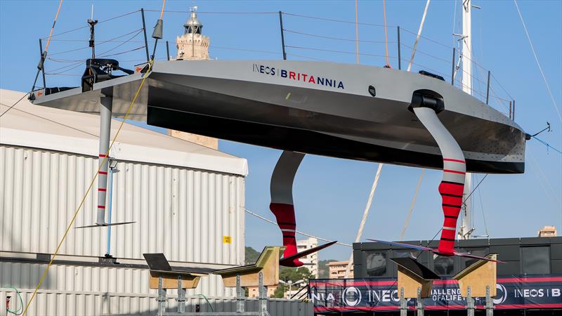  INEOS Britannia Team launch prototype yacht - T6 (LEQ12) - 27 October, 2022 - Mallorca, Spain - photo © Ugo Fonolla / America's Cup