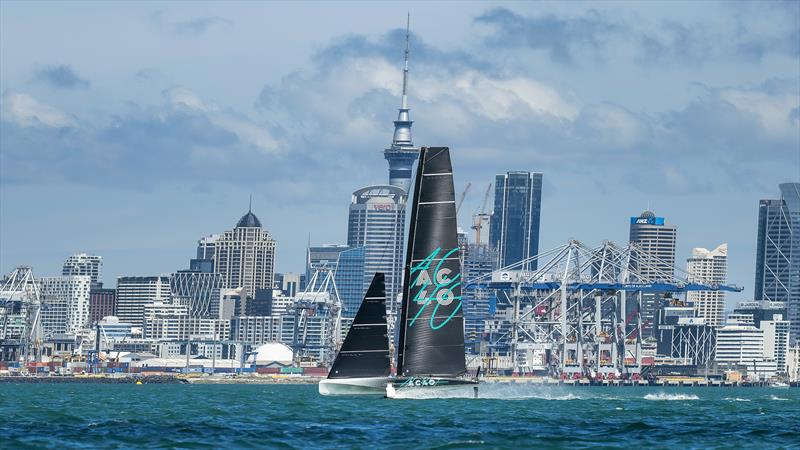 Emirates Team NZ AC40 One Design  - 2 November, 2022 - Waitemata Harbour, Auckland photo copyright Adam Mustill / America's Cup taken at Royal New Zealand Yacht Squadron and featuring the AC40 class