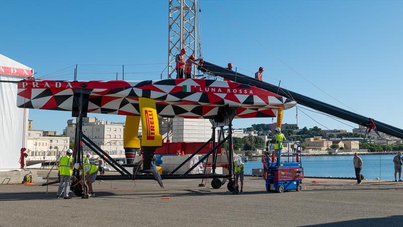 Luna Rossa Prada Pirelli - Mast incident - LEQ12 - November 6, 2022 - Cagliari - photo © Ivo Rovira / America'sCup