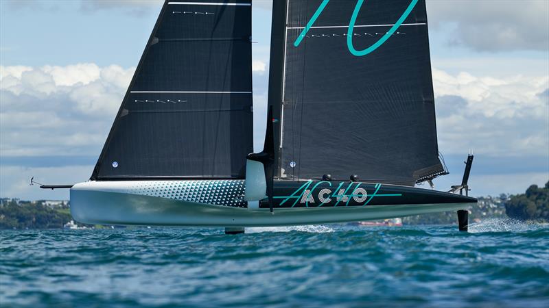 Emirates Team New Zealand - AC40_LEQ12 - Waitemata Harbour - Auckland - November 16, 2022 photo copyright Adam Mustill / America's Cup taken at Royal New Zealand Yacht Squadron and featuring the AC40 class