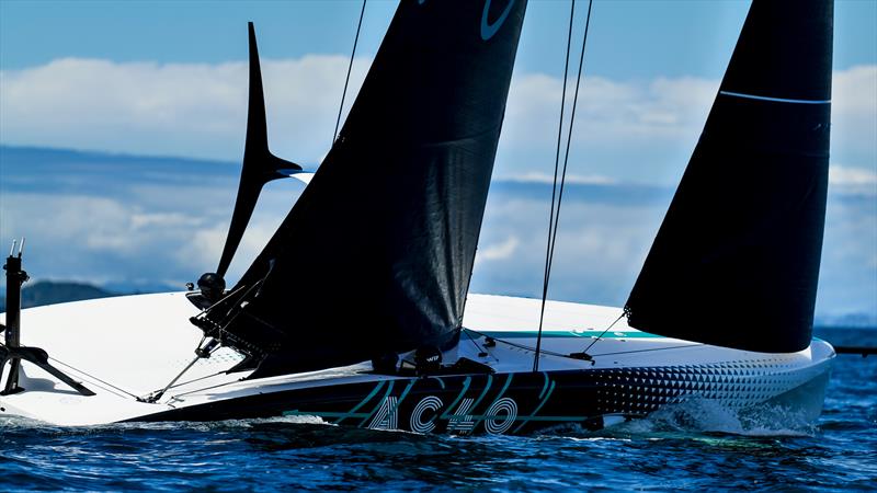 Emirates Team New Zealand - AC40 - Waitemata Harbour - Auckland - November 16, 2022 photo copyright Adam Mustill / America's Cup taken at Royal New Zealand Yacht Squadron and featuring the AC40 class