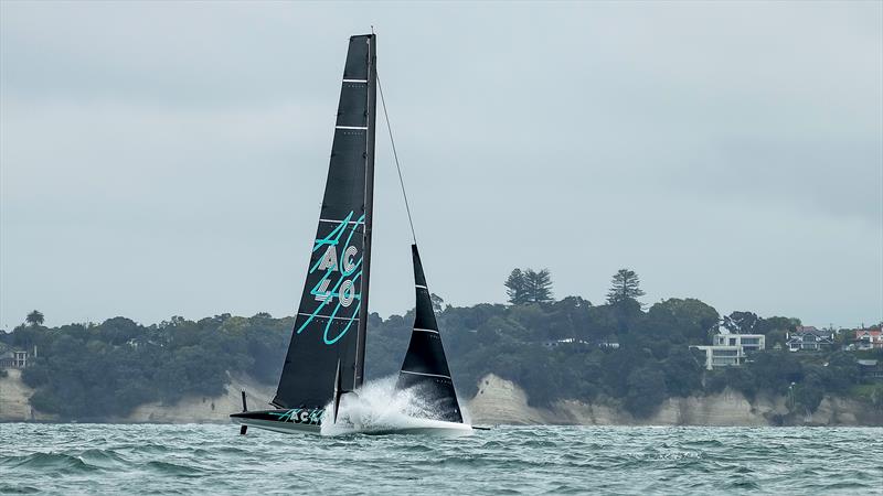 Emirates Team New Zealand - AC40 - Waitemata Harbour - Auckland - November 17, 2022 photo copyright Adam Mustill / America's Cup taken at Royal New Zealand Yacht Squadron and featuring the AC40 class