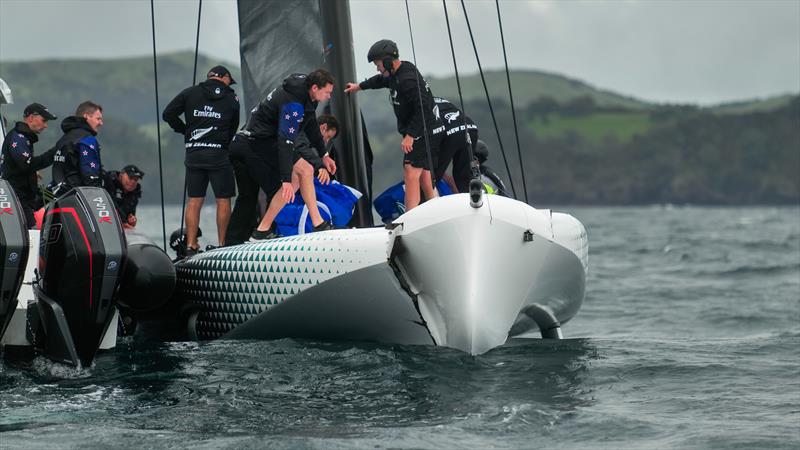 Emirates Team New Zealand - AC40 - Waitemata Harbour - Auckland - November 21, 2022 photo copyright Adam Mustill / America's Cup taken at Royal New Zealand Yacht Squadron and featuring the AC40 class