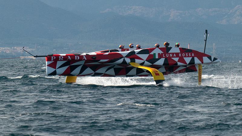 Luna Rossa Prada Pirelli - Tow test - LEQ12 - November 21, 2022 - Cagliari - photo © Ivo Rovira / America'sCup